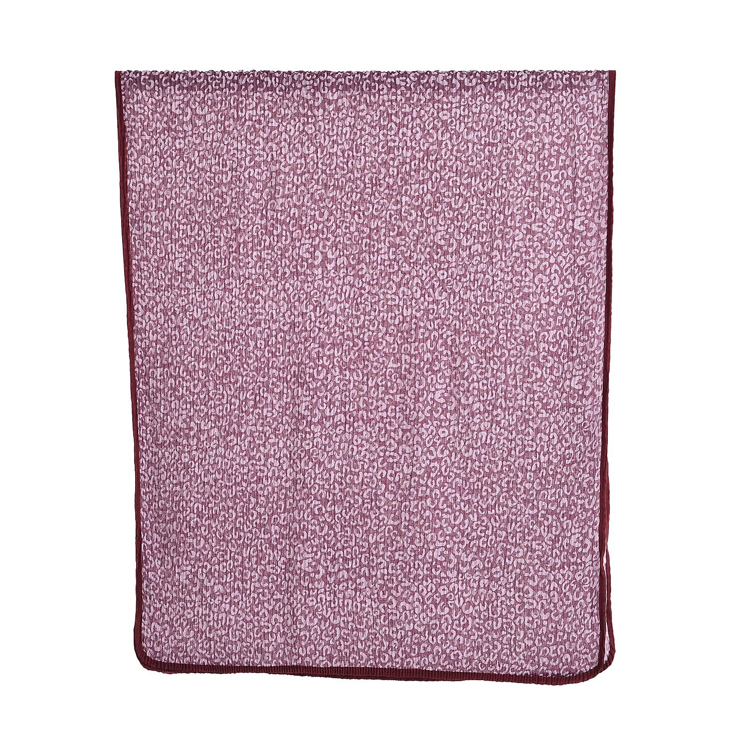 Leopard Print Evening Shawl (180 x 70 cm) - Purple 8354946 7