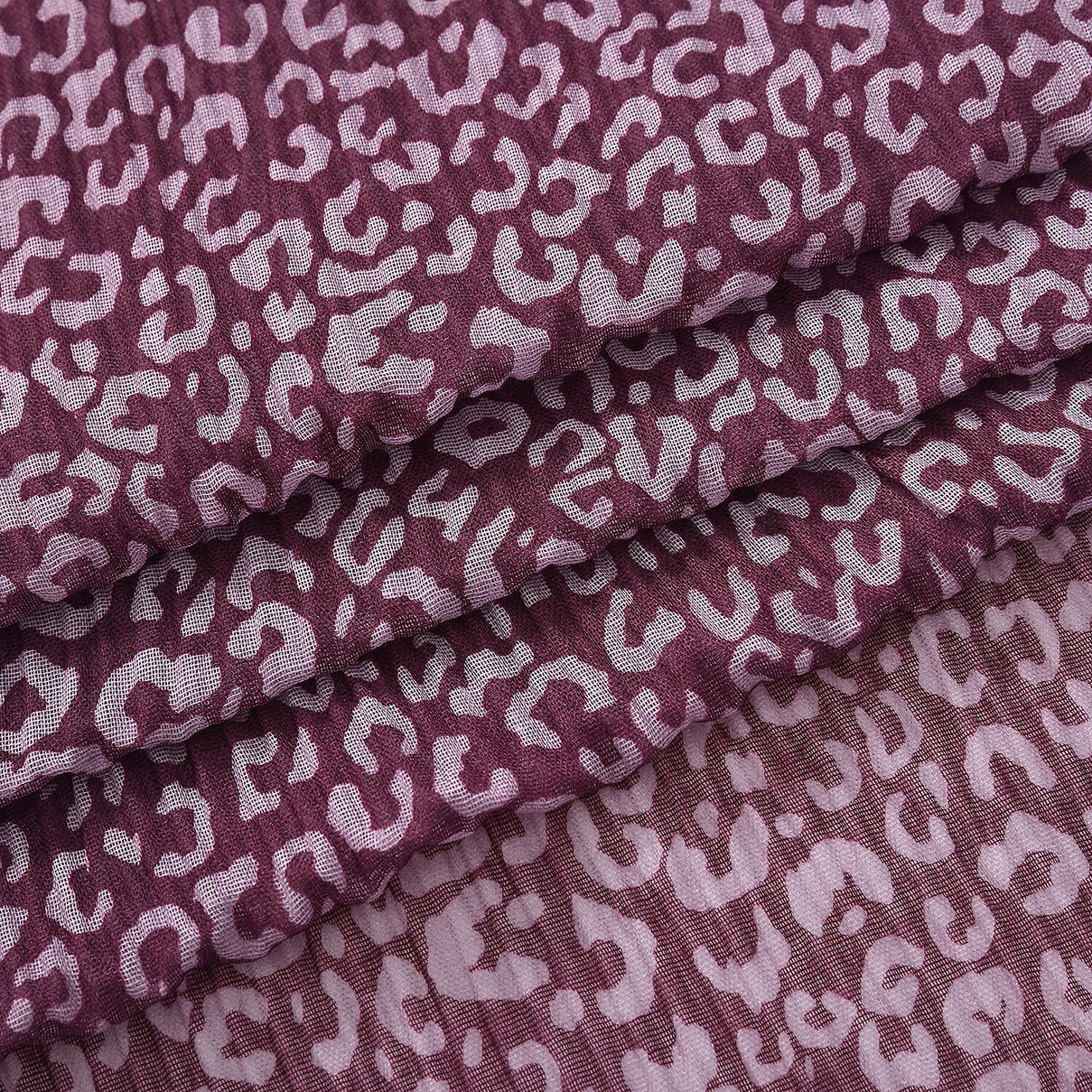 Leopard Print Evening Shawl (180 x 70 cm) - Purple 8354946 9