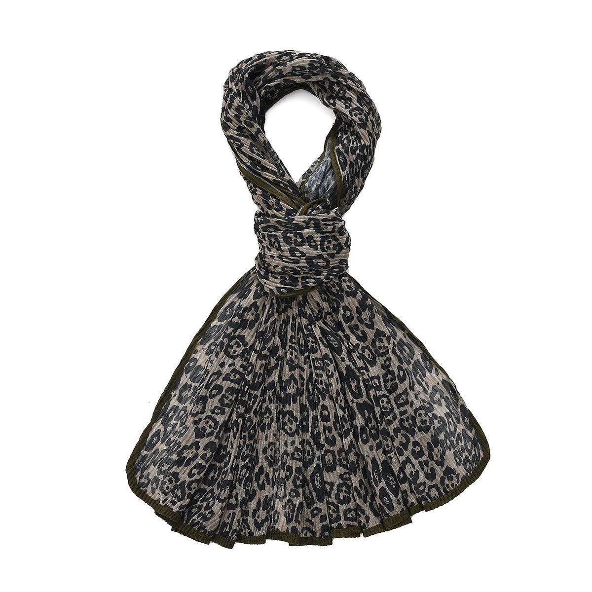 Limited Collection Evening Shawl (180 x 70 cm) - Khaki V32701660 6