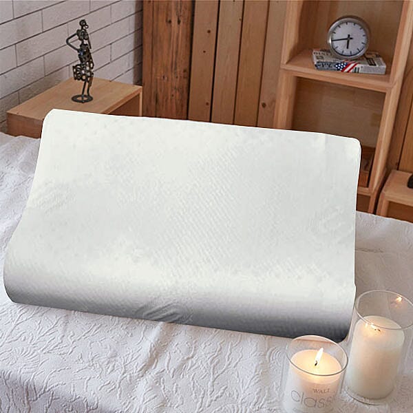 100% Natural Latex and Contour Pillow (Size 55x37x9 Cm) - White 6346490 0