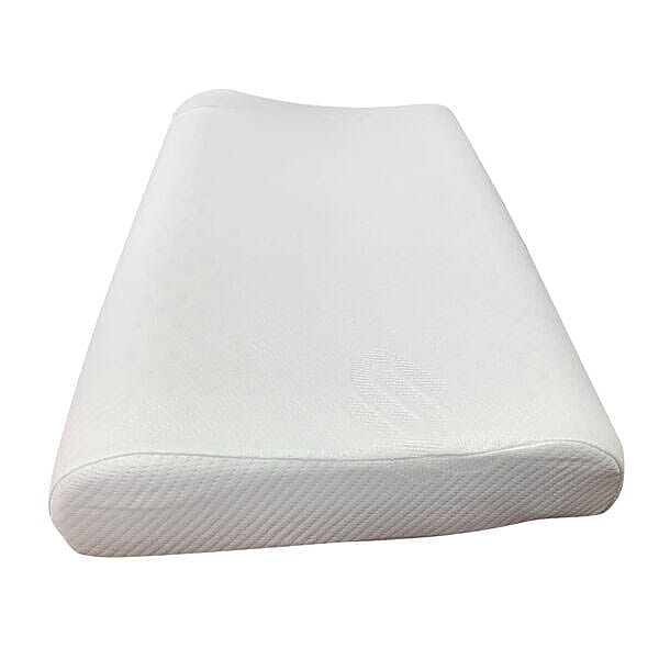 100% Natural Latex and Contour Pillow (Size 55x37x9 Cm) - White 6346490 4
