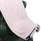 Double Layer Indigo and Baby Pink Sherpa Blanket 420Gsm (Size 200x160cm)