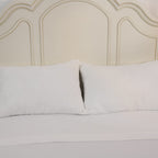 4 Piece Set - Solid Microfibre Double Size 1 Flat Sheet (230x265cm), 1 Fitted Sheet (140x190cm) & 2 Pillowcase (50x75cm)