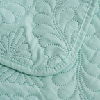 Pinsonic Quilt (Size King) and 2 Pillow Case - Mint Colour
