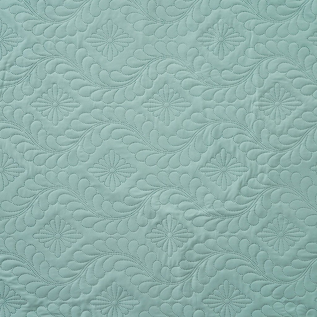Pinsonic Quilt (Size King) and 2 Pillow Case - Mint Colour