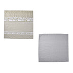 3 Piece Set - Printed Duvet Cover (Double Size, 200x200 cm) With 2 Pillow Cases (Size 75x50 cm) - Olive