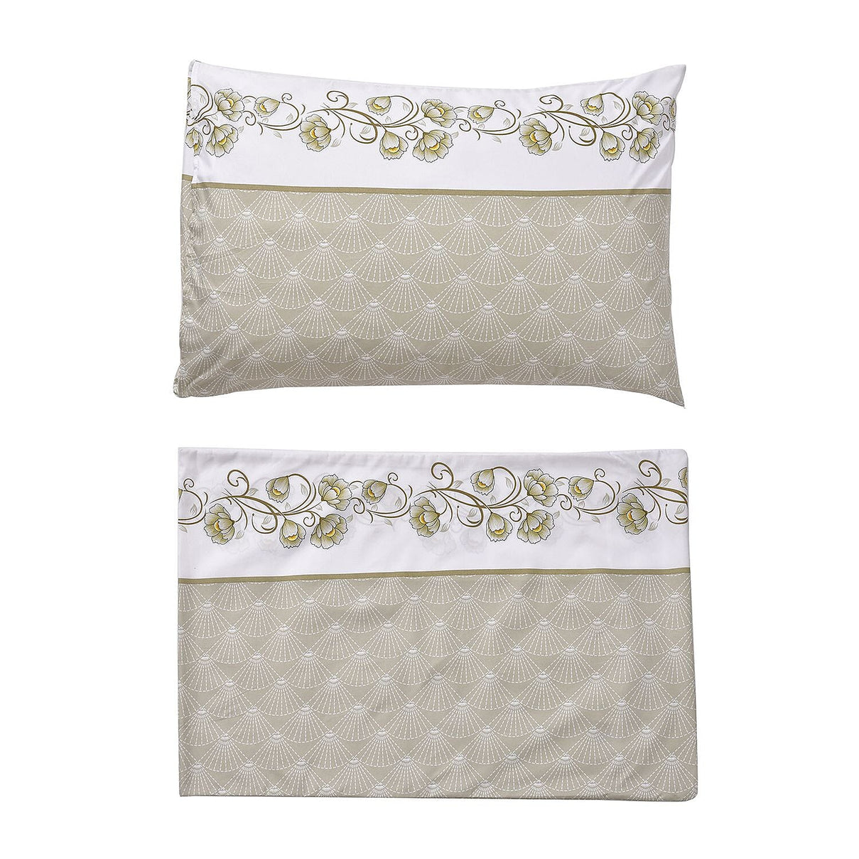 3 Piece Set - Printed Duvet Cover  With 2 Pillow Cases  - Olive 7370840 6
