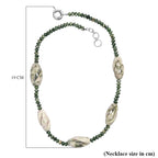 Sesame Jasper & Green  Agate Necklace (Size 20 - 1 Ext)
