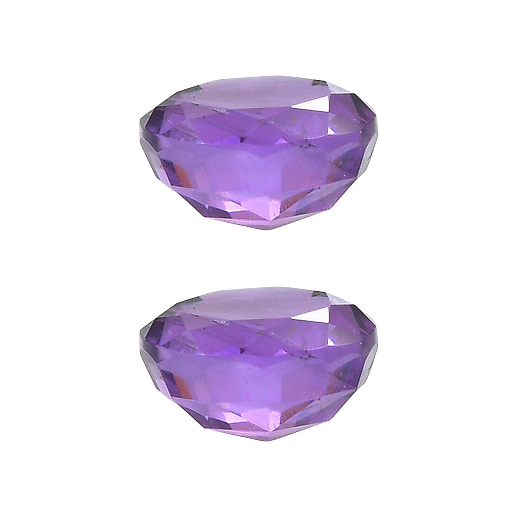 Set Of 2 African Amethyst Round 5 mm Gemstone, 1.09 Ct
