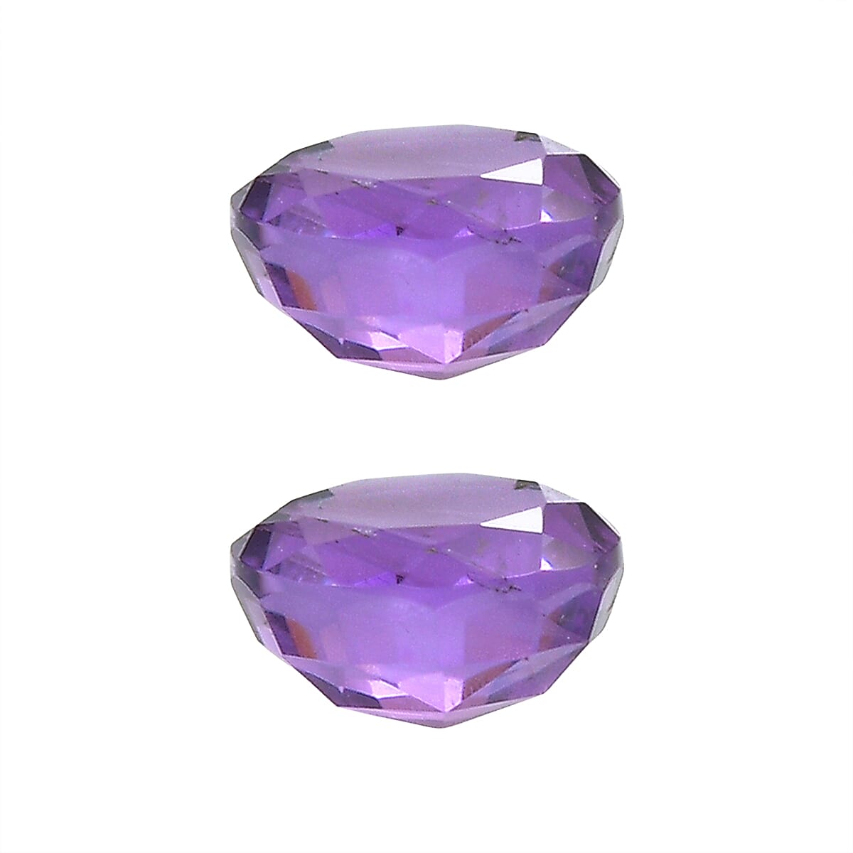 Set Of 2 African Amethyst Round 5 mm Gemstone, 1.09 Ct V32512347 3