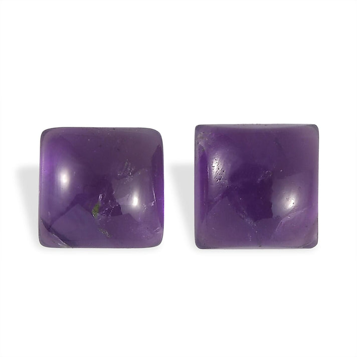 Set Of 2 African Amethyst Square 7 mm Gemstone, 4.55 Ct 8511486 1