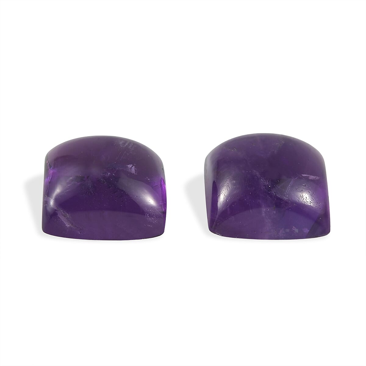Set Of 2 African Amethyst Square 7 mm Gemstone, 4.55 Ct 8511486 3