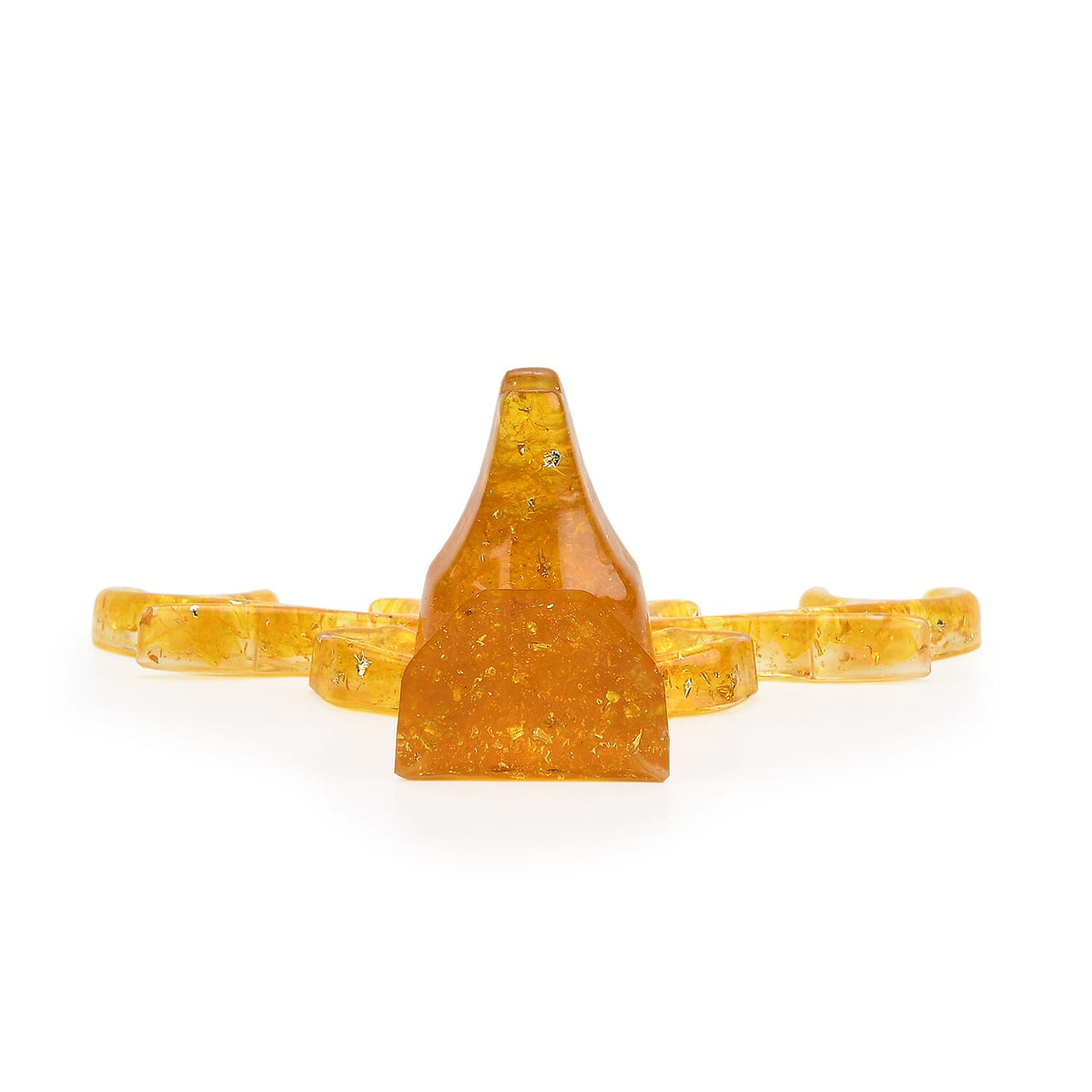Set Of 2 - Citrine, Resin Reindeer Christmas Decor &amp; Citrine Mini Reindeer Necklace (Size 28 Adjustable) V32556793 9