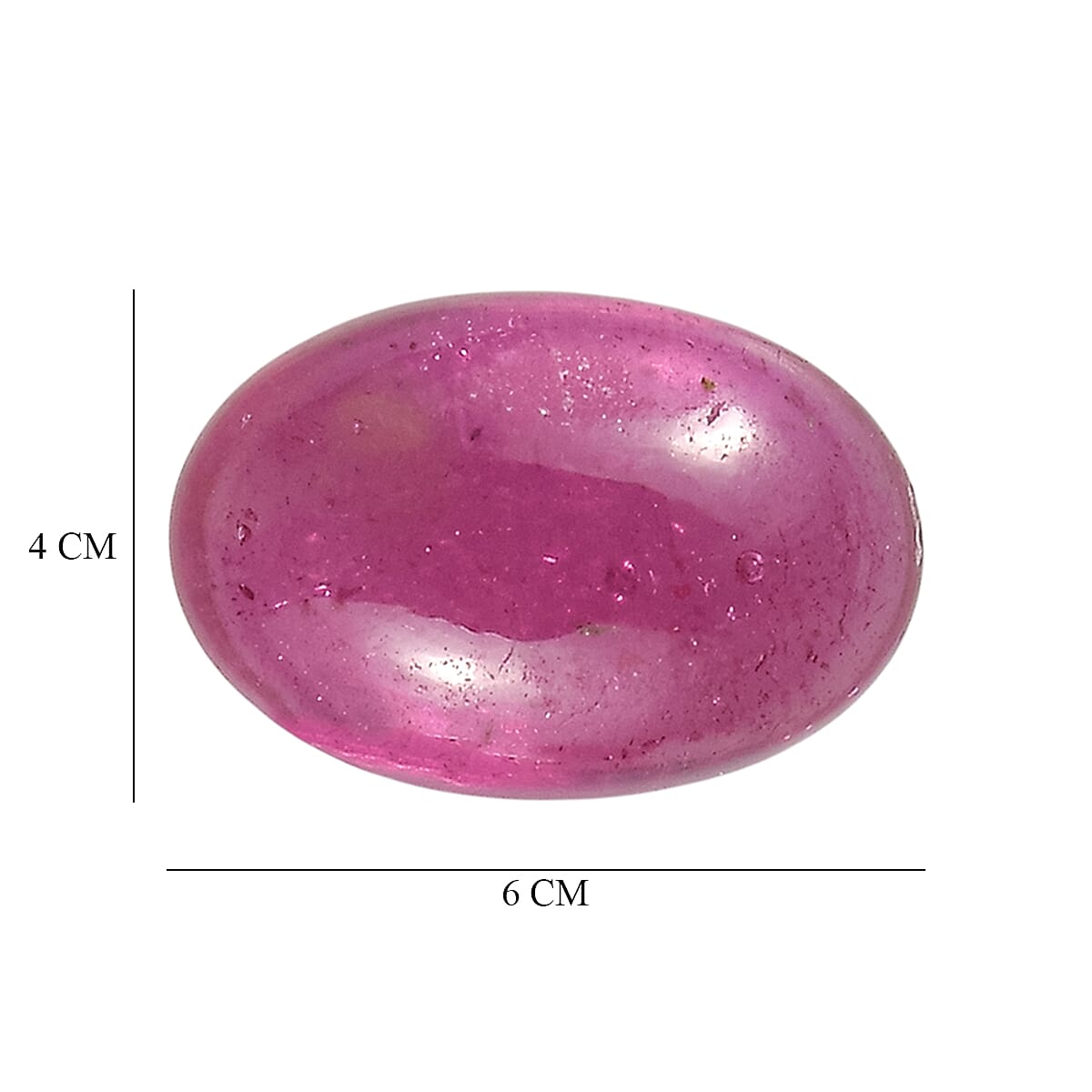 Set Of 2 Fissure Filled Ruby Oval Cut Cut 6X4 mm Gemstone, 1.34 Ct 8499661 3