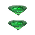 Set Of 2 Green Cubic Zirconia Pear 5X4 mm Gemstone, 1.01 Ct