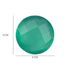 Set Of 2 Green Onyx Round 8 mm Gemstone, 2.99 Ct