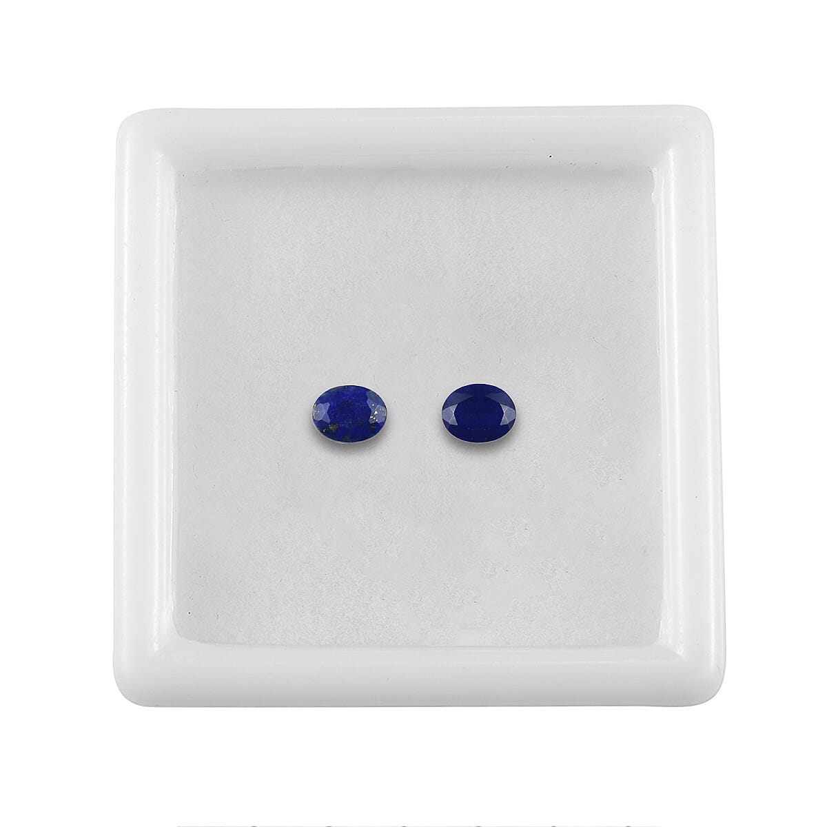 Set Of 2 Lapis Lazuli Oval Cut Cut 5X4 mm Gemstone, 0.71 Ct V32513253 3