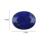 Set Of 2 Lapis Lazuli Oval Cut Cut 5X4 mm Gemstone, 0.71 Ct