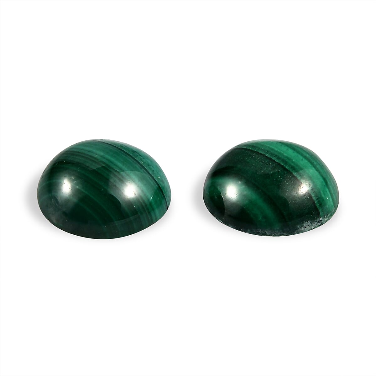 Set Of 2 Malachite Round 4.75 mm Gemstone, 0.60 Ct 8511649 2