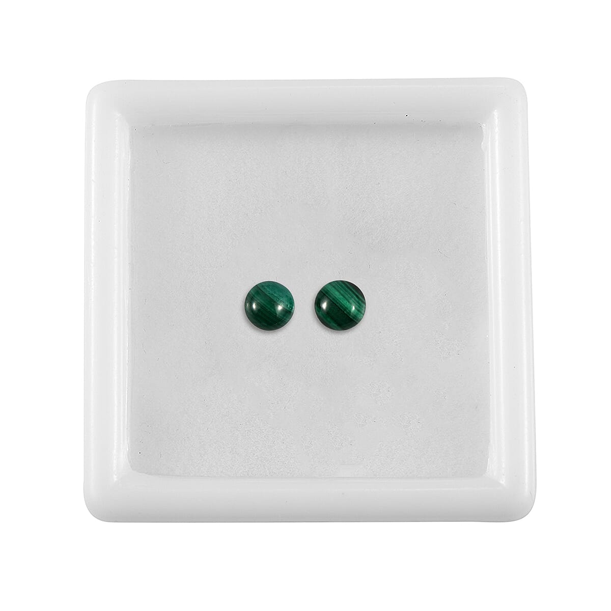 Set Of 2 Malachite Round 4.75 mm Gemstone, 0.60 Ct 8511649 3