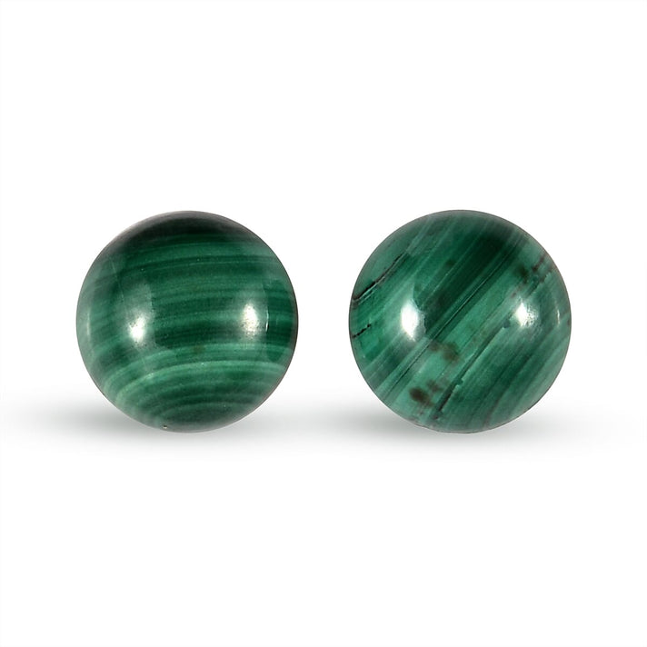 Set Of 2 Malachite Round 5.25 mm Gemstone, 1.37 Ct 8511650 1