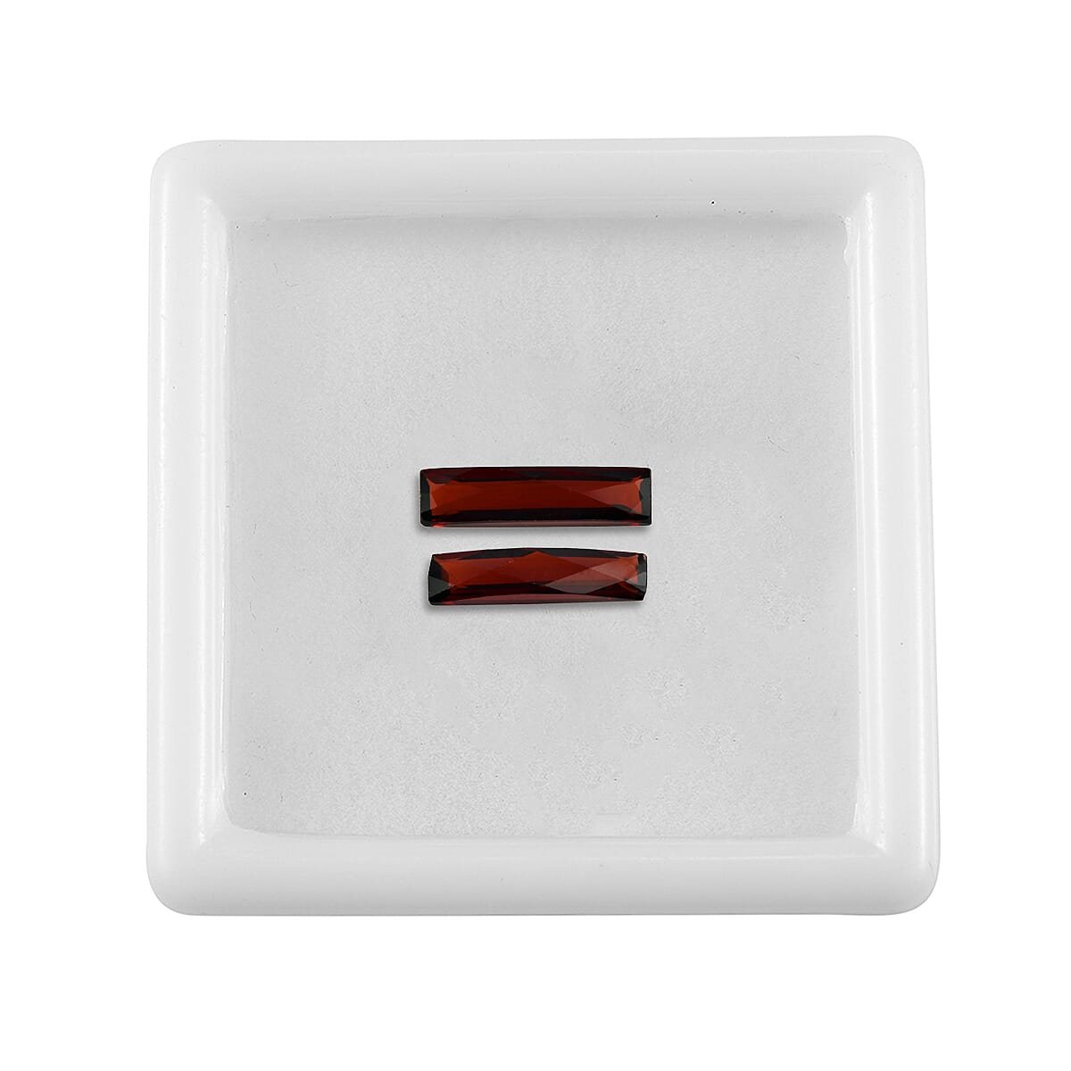 Set Of 2 Mozambique Garnet Baguette 12X3 mm Gemstone, 2.69 Ct V32514637 4