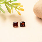 Set Of 2 Mozambique Garnet Cushion Cut 5X5 mm Gemstone, 1.20 Ct