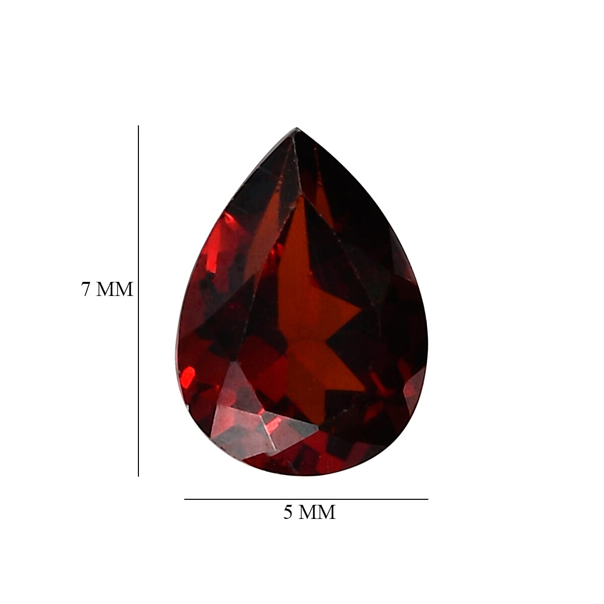 Set Of 2 Mozambique Garnet Pear 7X5 mm Gemstone, 1.75 Ct 8511677 4