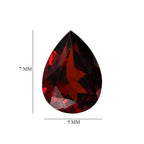 Set Of 2 Mozambique Garnet Pear 7X5 mm Gemstone, 1.75 Ct