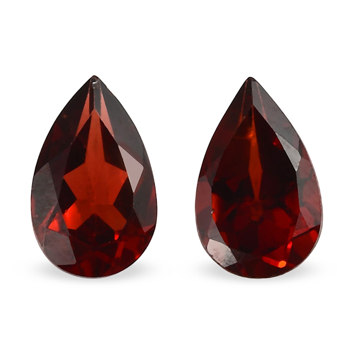 Set Of 2 Mozambique Garnet Pear 8X5 mm Gemstone, 2.08 Ct 8511678 0