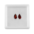 Set Of 2 Mozambique Garnet Pear 8X5 mm Gemstone, 2.08 Ct