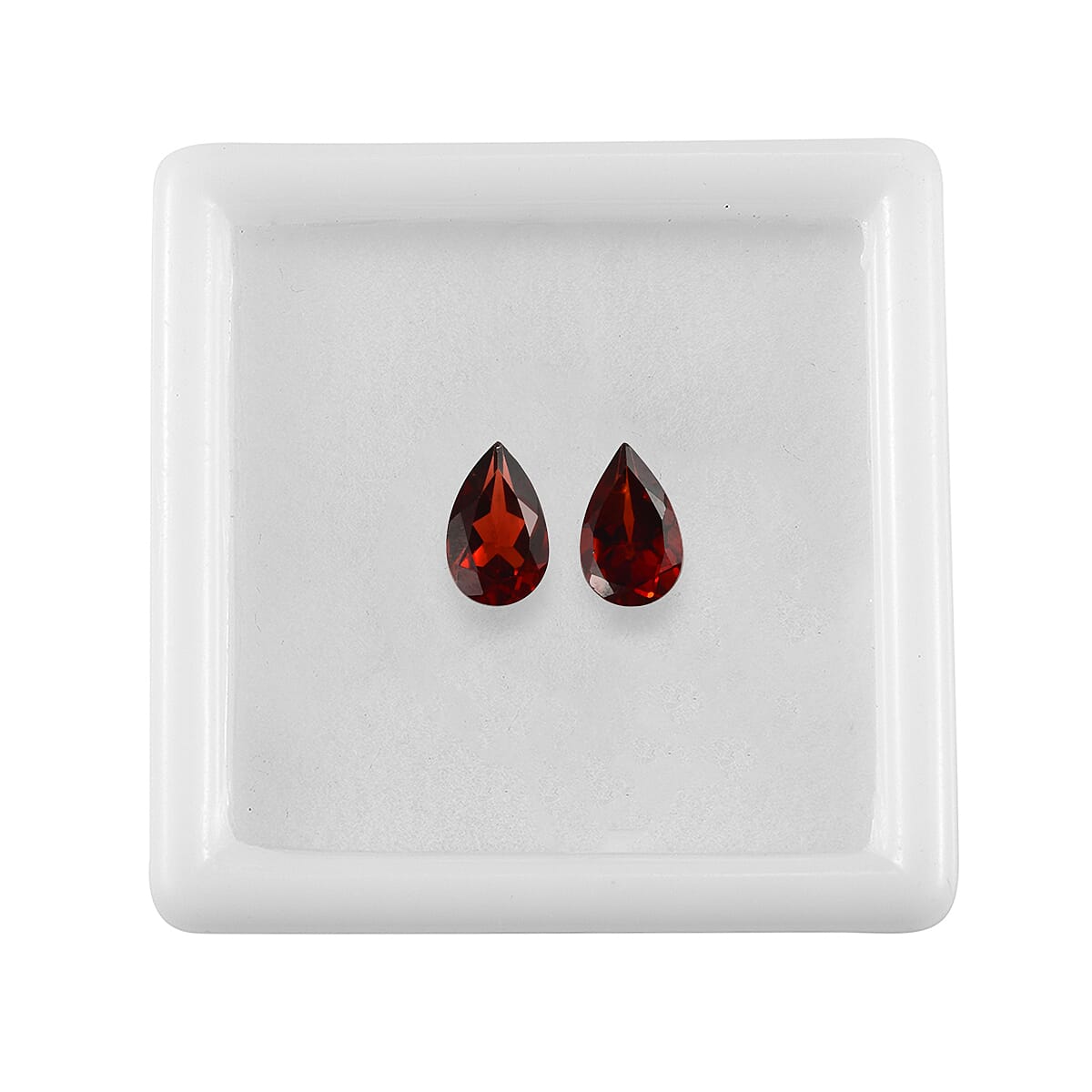 Set Of 2 Mozambique Garnet Pear 8X5 mm Gemstone, 2.08 Ct 8511678 4