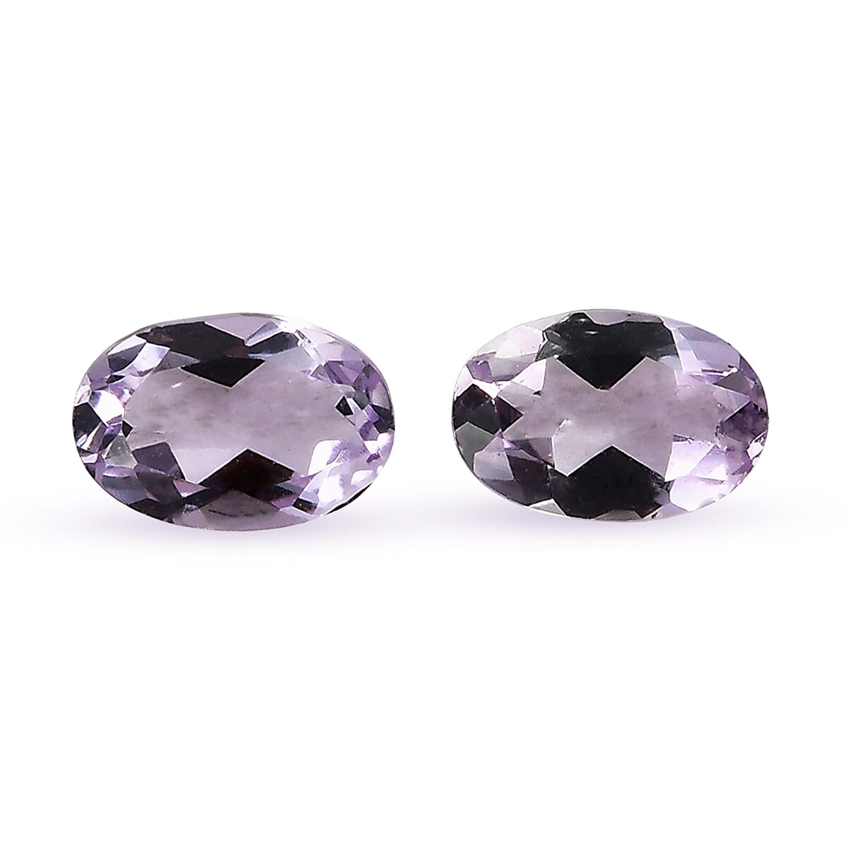Set Of 2 Pink Amethyst Oval Cut Cut 6X4 mm Gemstone, 0.85 Ct V32490262 0