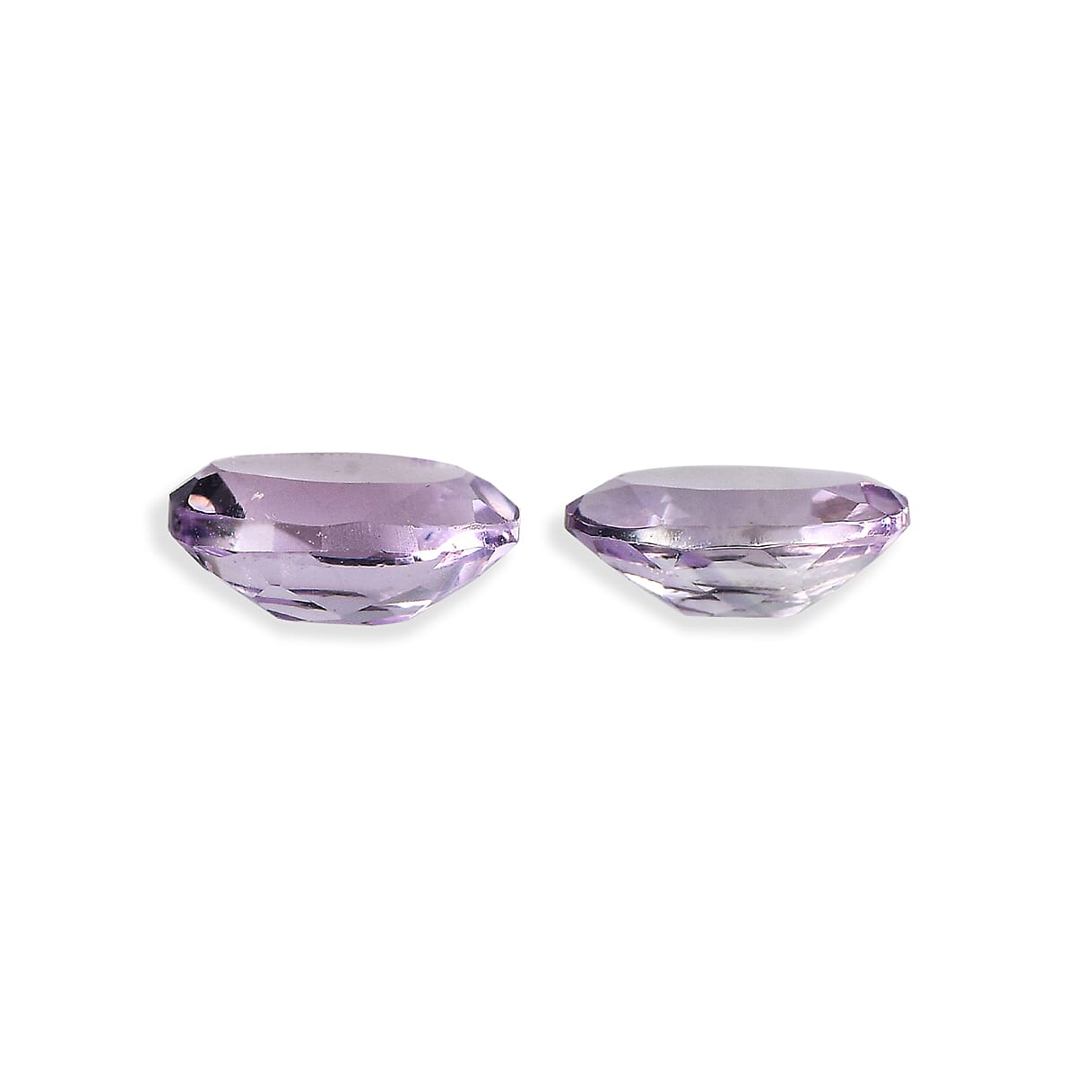 Set Of 2 Pink Amethyst Oval Cut Cut 6X4 mm Gemstone, 0.85 Ct V32490262 3