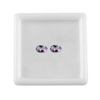 Set Of 2 Pink Amethyst Oval Cut Cut 6X4 mm Gemstone, 0.85 Ct