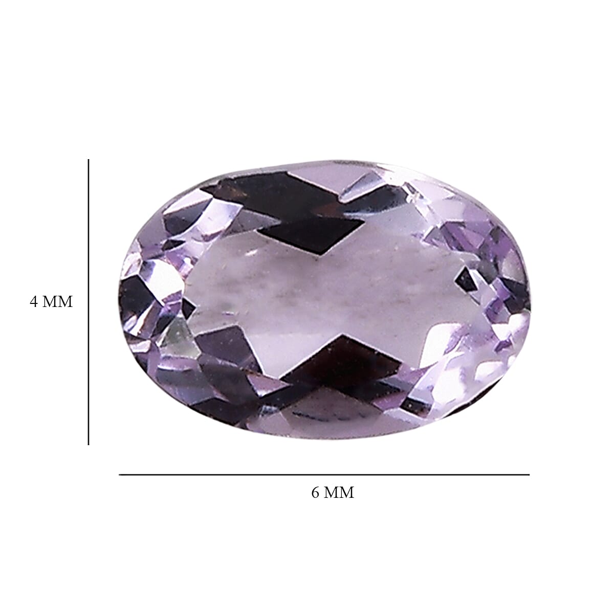Set Of 2 Pink Amethyst Oval Cut Cut 6X4 mm Gemstone, 0.85 Ct V32490262 5