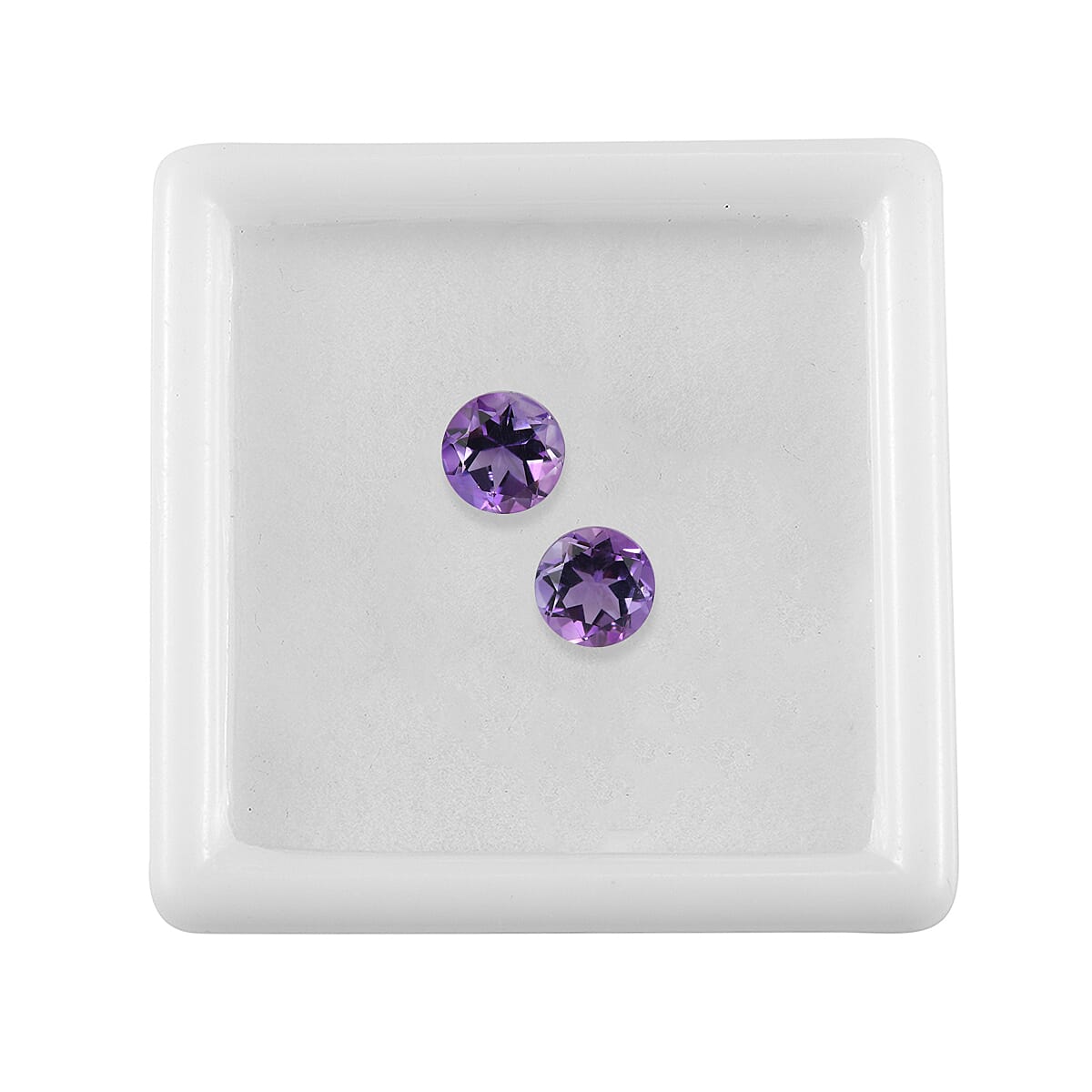 Set Of 2 Pink Amethyst Round 6 mm Gemstone, 1.64 Ct 8499359 2