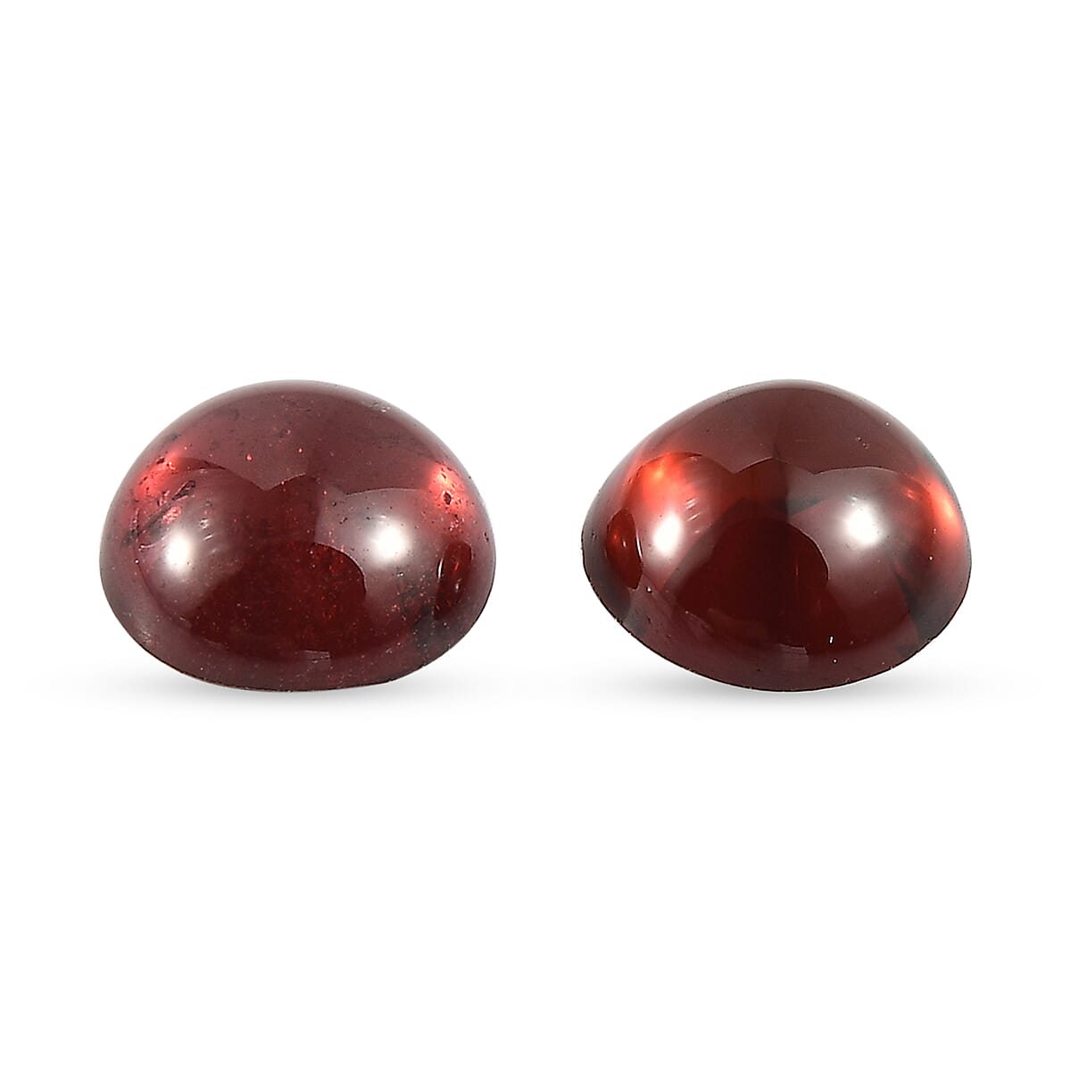 Set Of 2 Red Garnet Round 5 mm Gemstone, 1.14 Ct 8508171 0