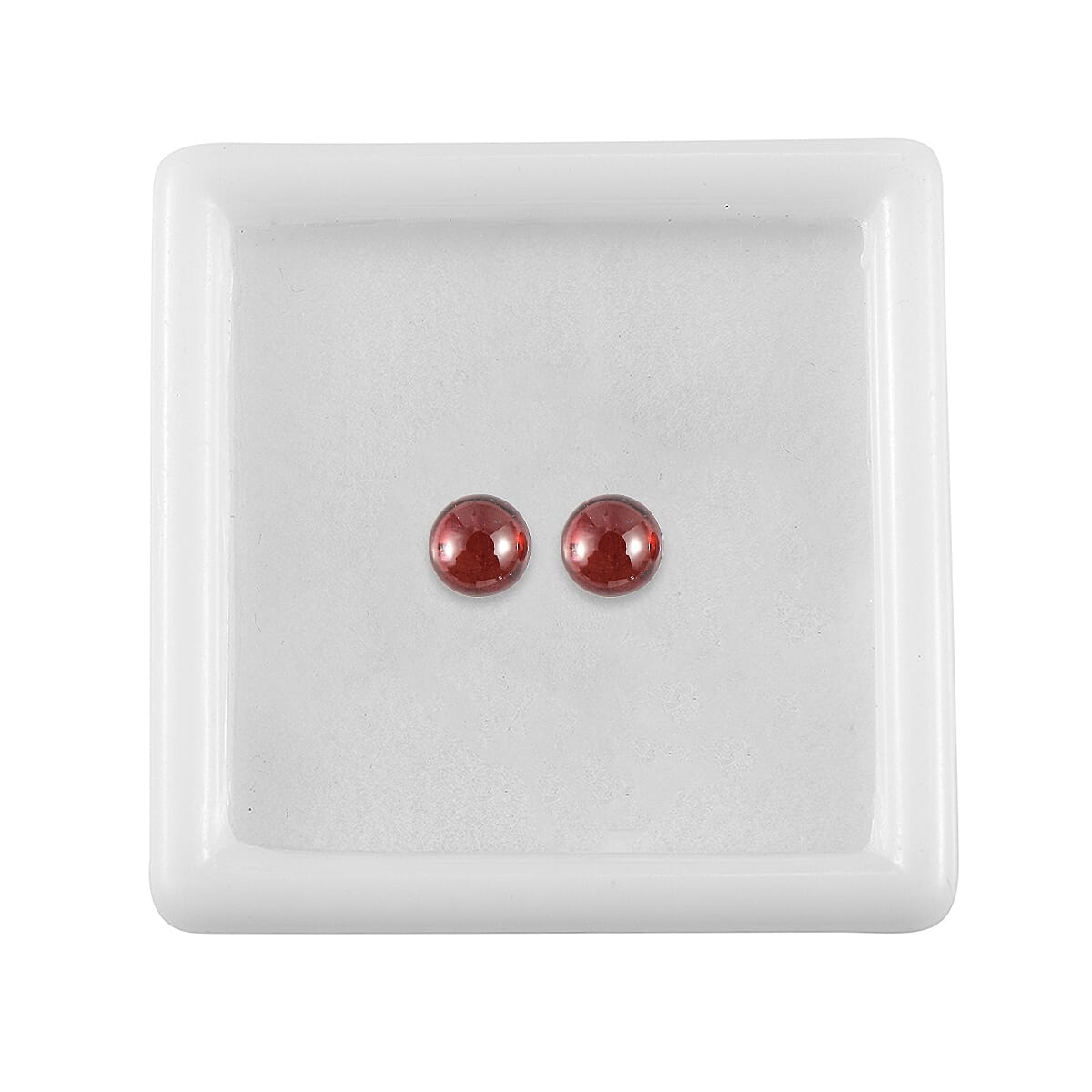 Set Of 2 Red Garnet Round 5 mm Gemstone, 1.14 Ct 8508171 3