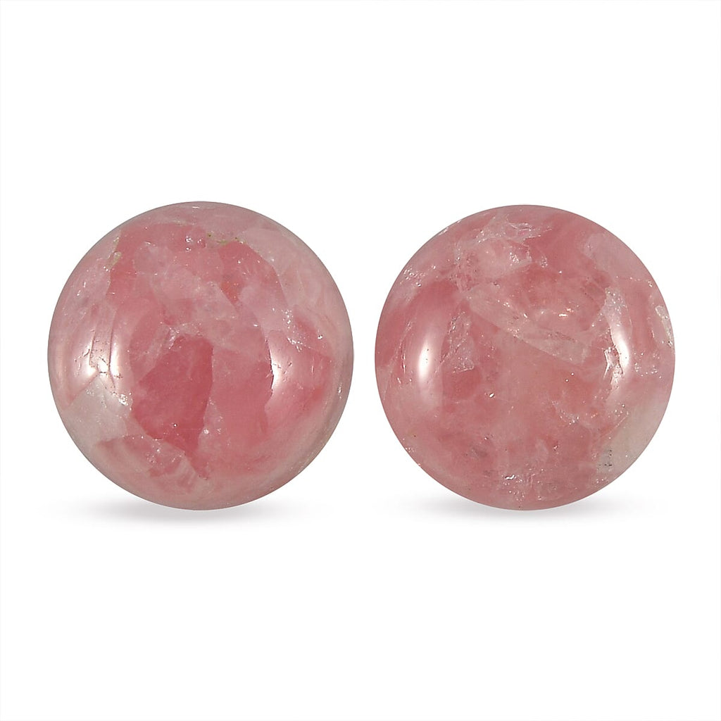 Set Of 2 Rhodochrosite Round 5 mm Gemstone, 0.92 Ct