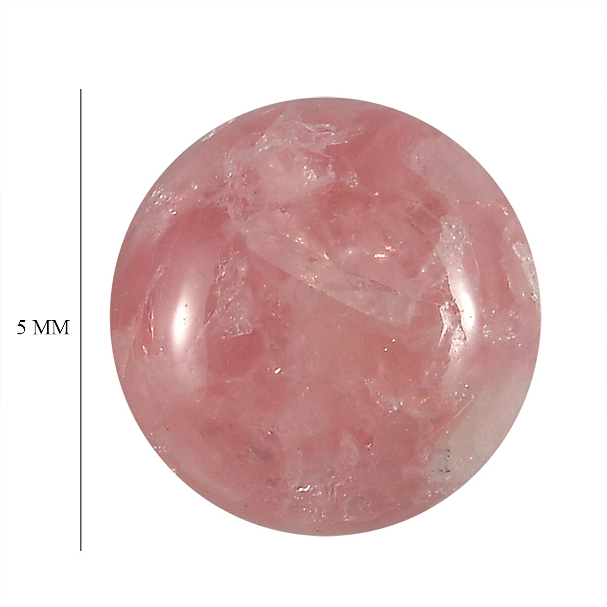 Set Of 2 Rhodochrosite Round 5 mm Gemstone, 0.92 Ct V32359823 5