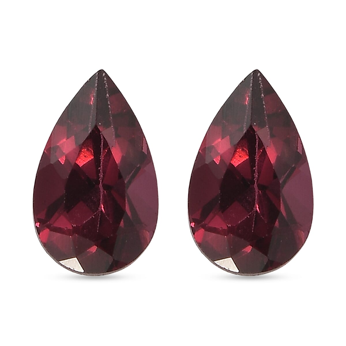 Set Of 2 Rhodolite Garnet Pear 8X5 mm Gemstone, 2.06 Ct 8508172 0