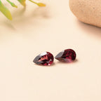 Set Of 2 Rhodolite Garnet Pear 8X5 mm Gemstone, 2.06 Ct