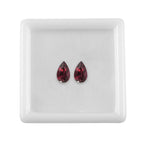 Set Of 2 Rhodolite Garnet Pear 8X5 mm Gemstone, 2.06 Ct