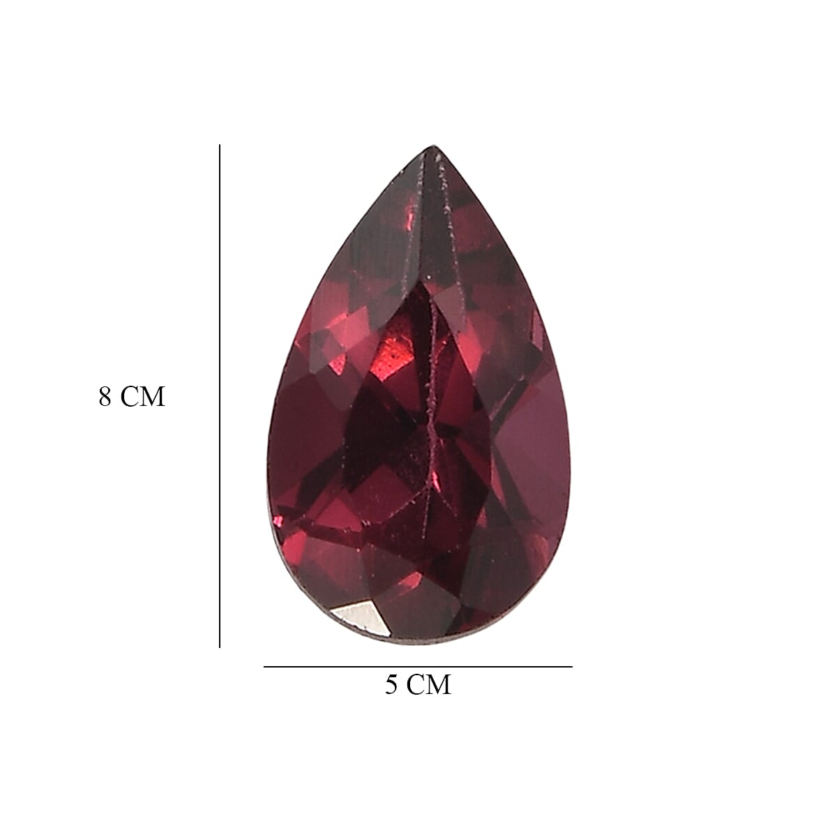 Set Of 2 Rhodolite Garnet Pear 8X5 mm Gemstone, 2.06 Ct 8508172 5