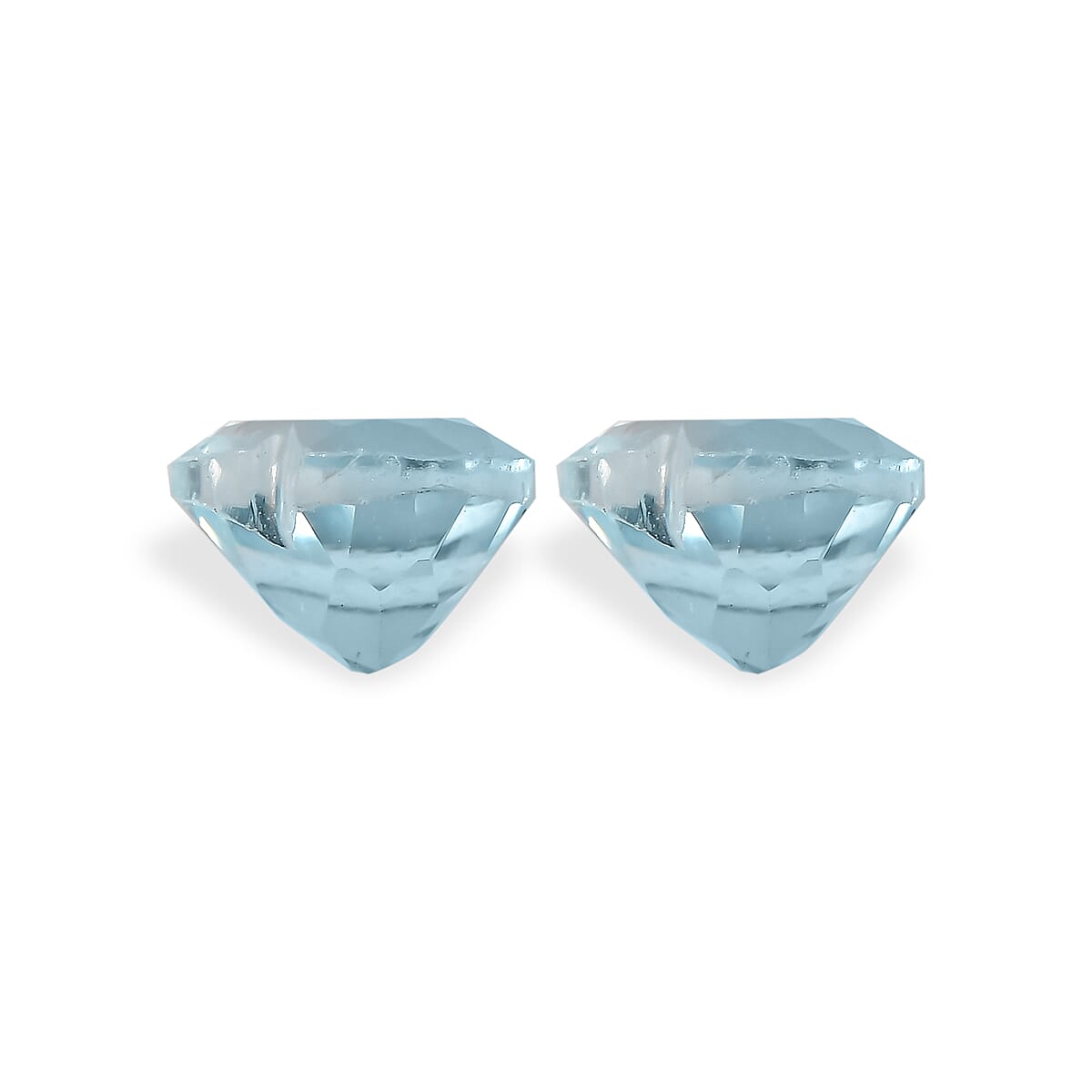 Set Of 2 Skyblue Topaz Heart 6 mm Gemstone, 1.65 Ct 8508168 3