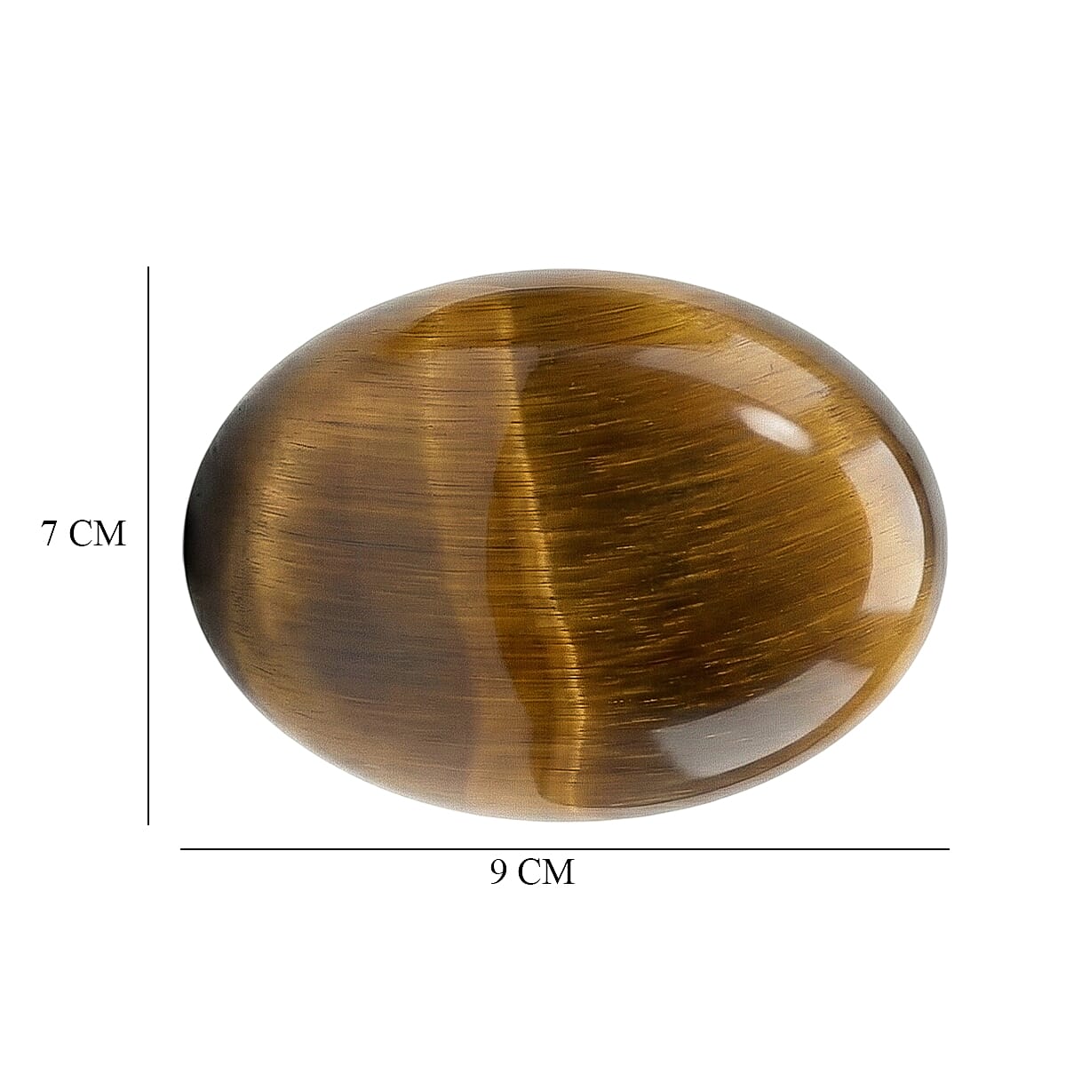Set Of 2 Tigers Eye Oval Cut Cut 9X7 mm Gemstone, 3.34 Ct 8499533 4
