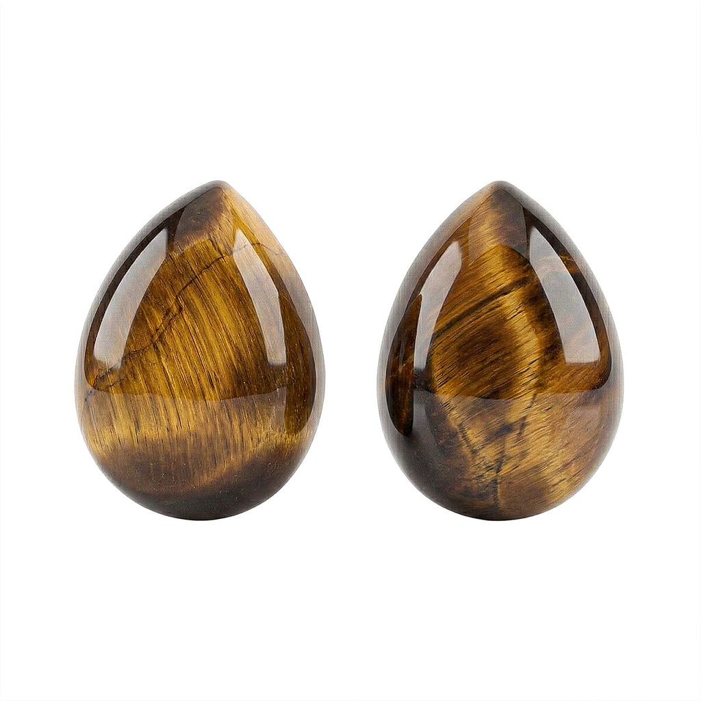 Set Of 2 Tigers Eye Pear 7X5 mm Gemstone, 1.14 Ct