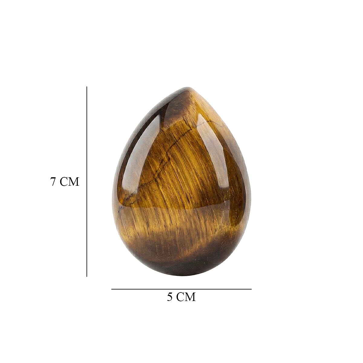 Set Of 2 Tigers Eye Pear 7X5 mm Gemstone, 1.14 Ct 8499534 4