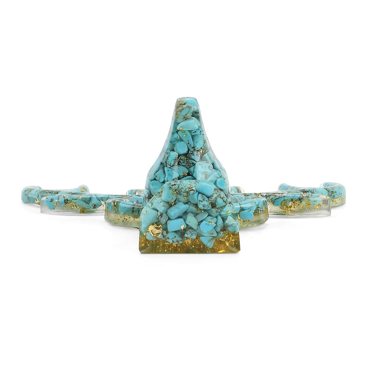 Set Of 2 - Turquoise, Resin Reindeer Christmas Decor &amp; Turquoise Mini Reindeer Necklace (Size 28 Adjustable) V32580220 9